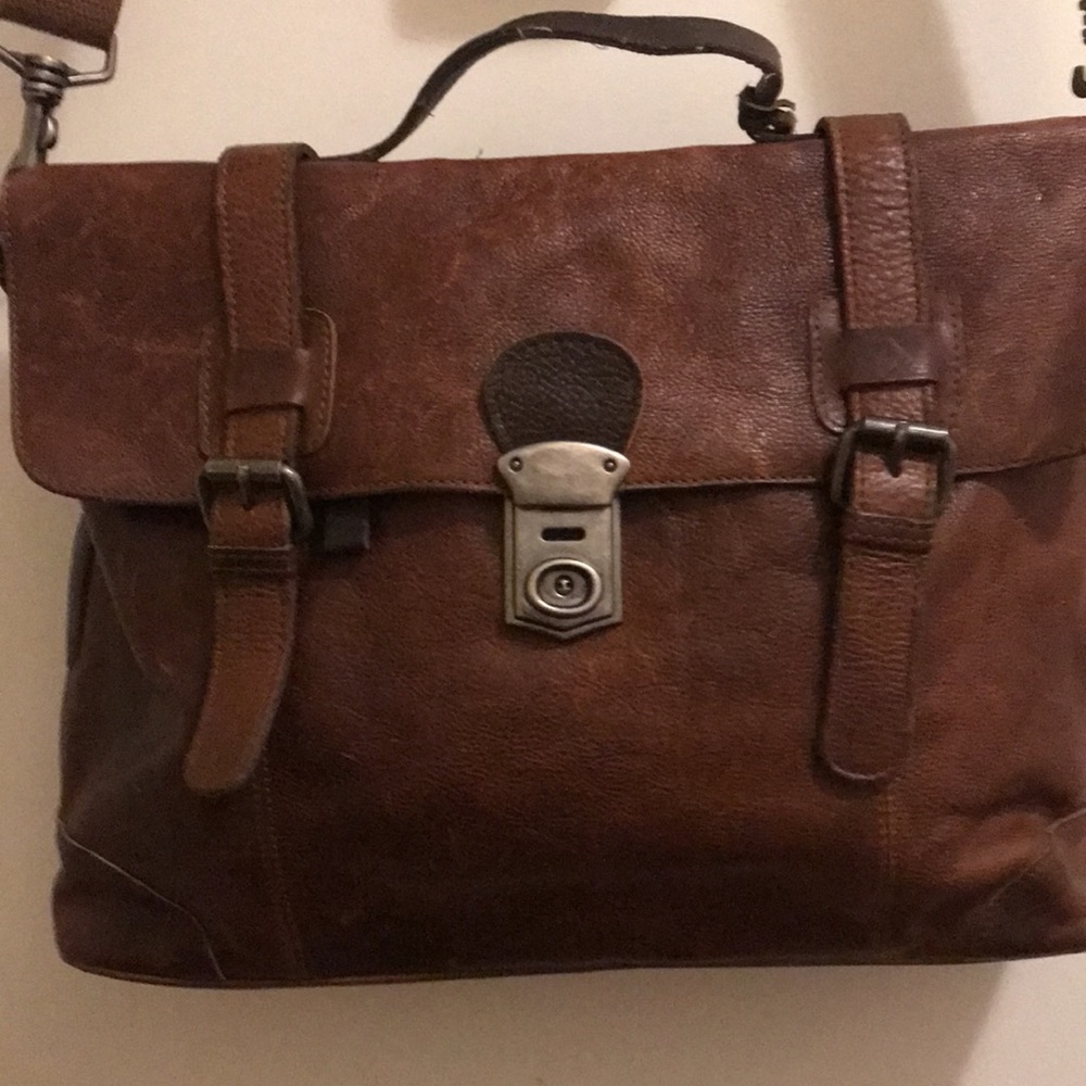 Ashwood Genuine leather unisex satchel, never used